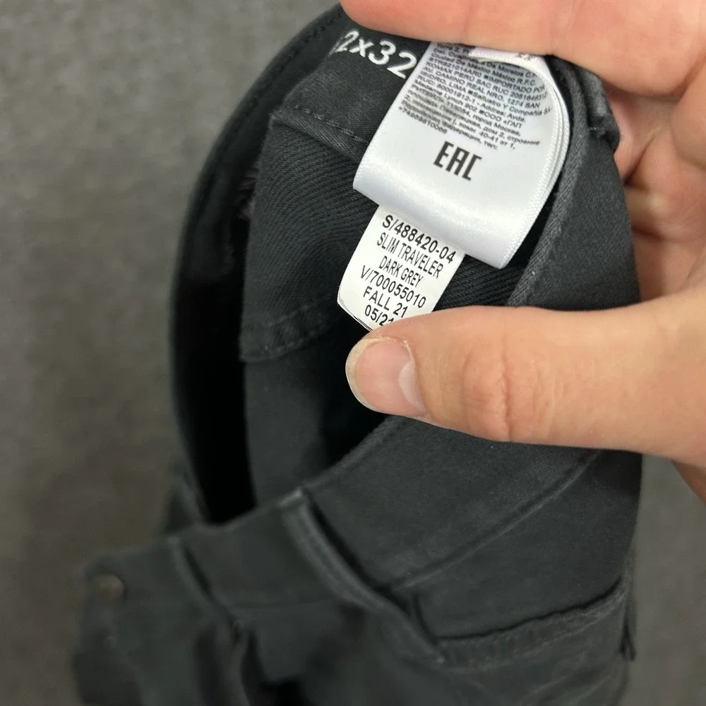 Banana Republic Traveler Chino Pants Men 42x32‎ (meas 42x29) Skinny Gray Office